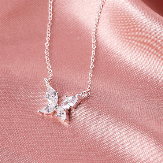 Butterfly Zirconia Necklace