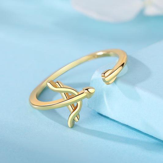 Cupid's Arrow Adjustable Ring