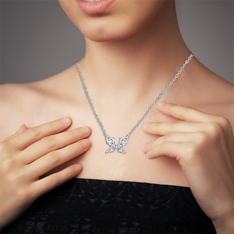 Butterfly Zirconia Necklace