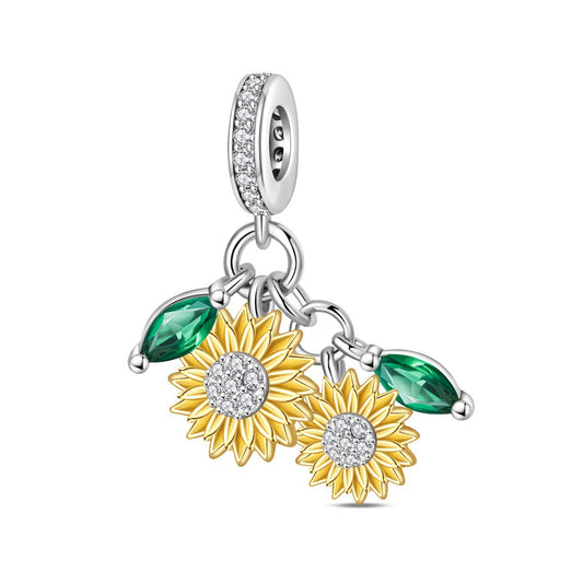 Double Sunflower Pendant