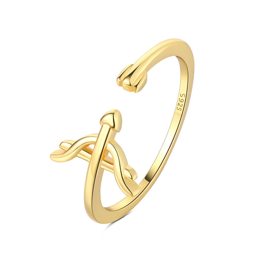 Cupid's Arrow Adjustable Ring