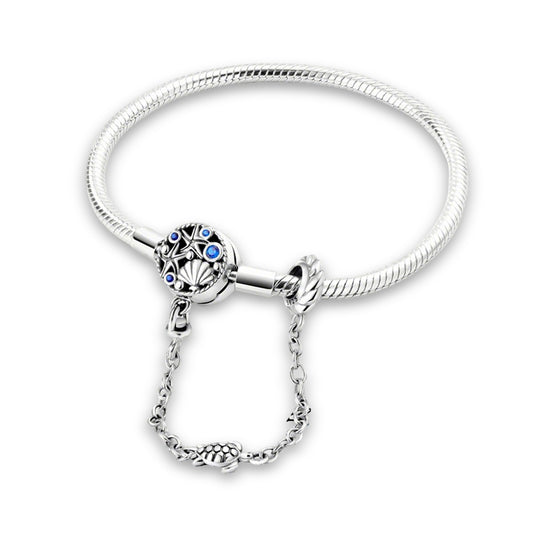 Starfish, seashell, and sea turtle bracelet